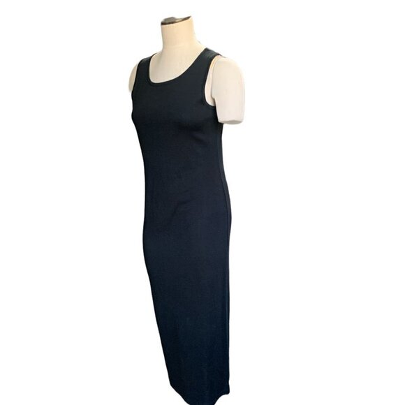 Maggy London Sleeveless Tank/Sheath Midi Dress Sz PS Black 58F - Picture 4 of 6